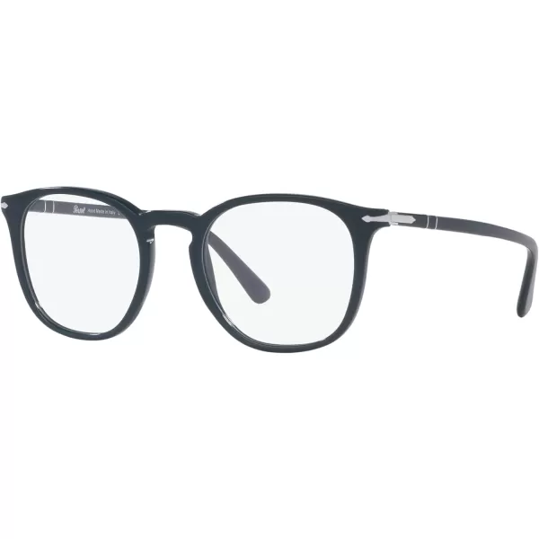 Persol Po3318v Round Prescription Eyewear FramesDusty BlueDemo Lens