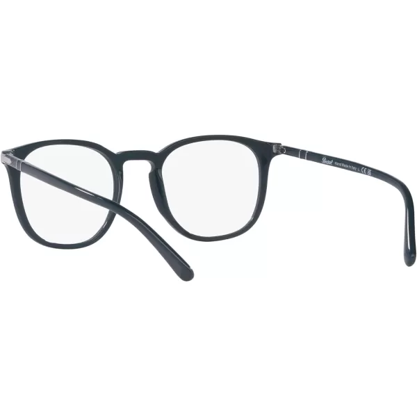 Persol Po3318v Round Prescription Eyewear FramesDusty BlueDemo Lens