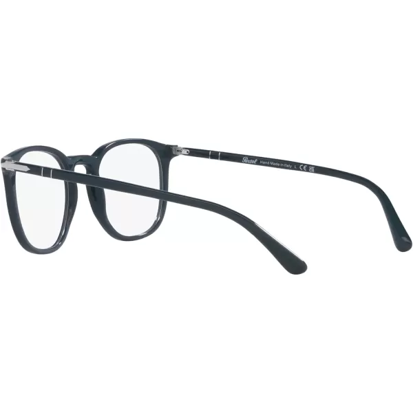 Persol Po3318v Round Prescription Eyewear FramesDusty BlueDemo Lens