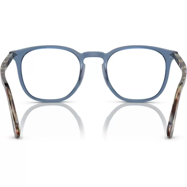 Persol Po3318v Round Prescription Eyewear FramesTransparent NavyDemo Lens