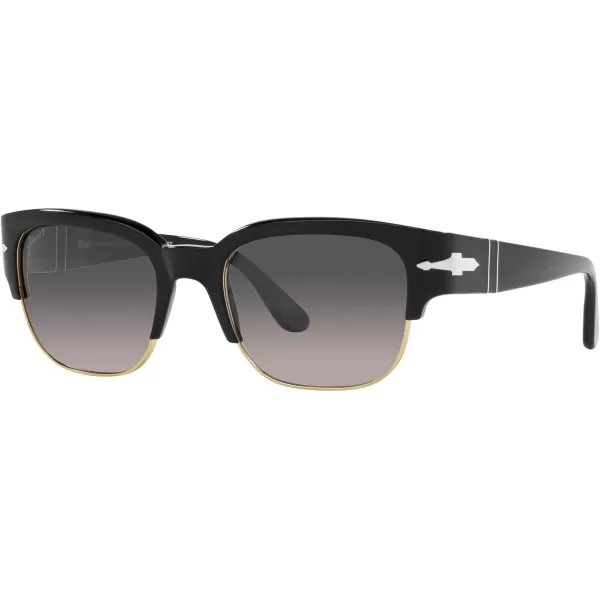 Persol Po3319s Square SunglassesBlackGrey Gradient Dark Grey Polarized