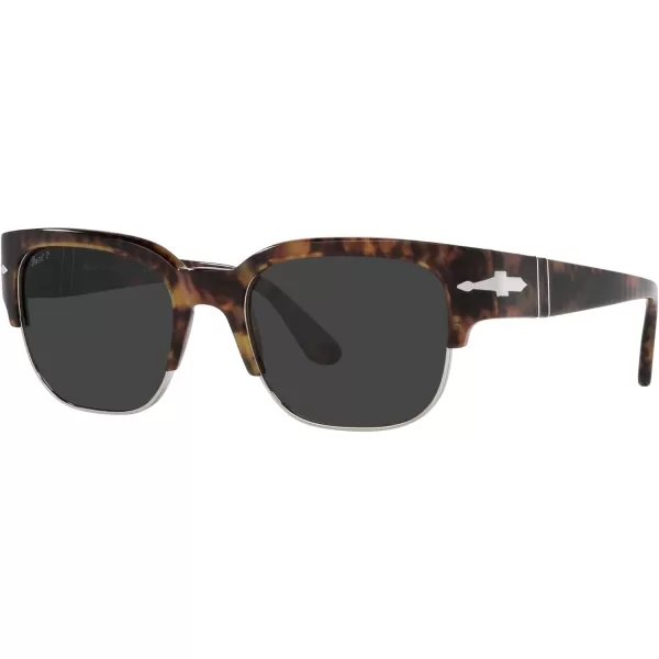 Persol Po3319s Square SunglassesCaffePolarized Black