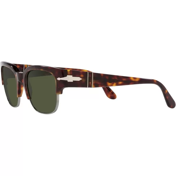 Persol Po3319s Square SunglassesHavanaGreen