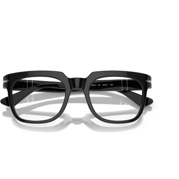 Persol Po3325v Square Prescription Eyewear FramesBlackDemo Lens