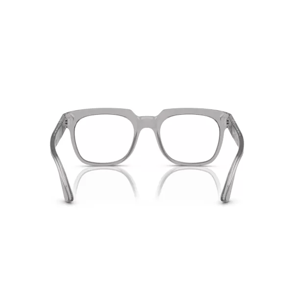 Persol Po3325v Square Prescription Eyewear FramesTransparent GreyDemo Lens