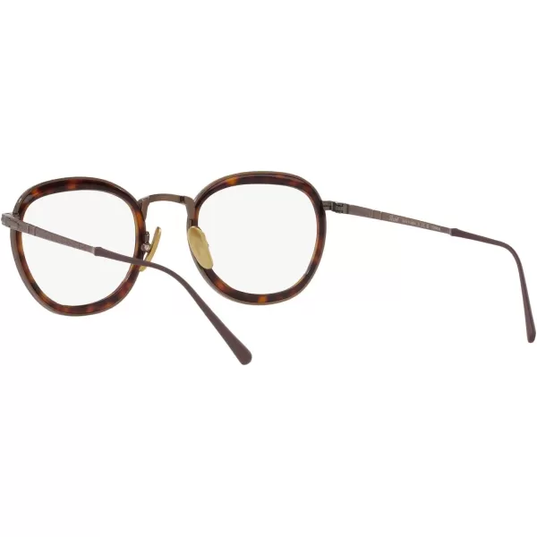 Persol Po5009vt Round Prescription Eyewear FramesBrownDemo Lens