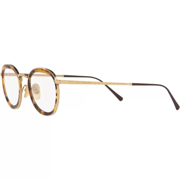 Persol Po5009vt Round Prescription Eyewear FramesGoldDemo Lens