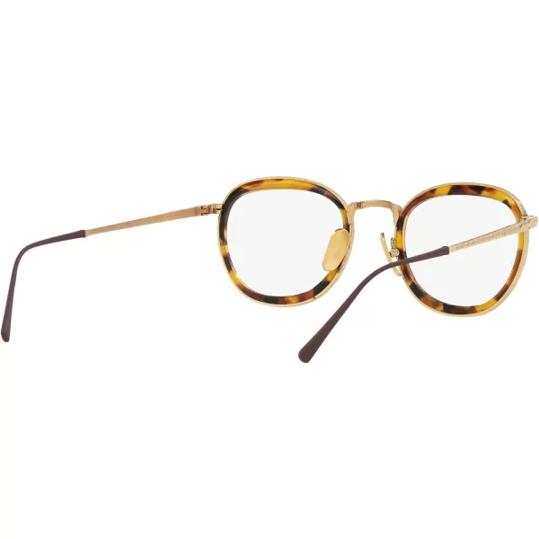 Persol Po5009vt Round Prescription Eyewear FramesGoldDemo Lens