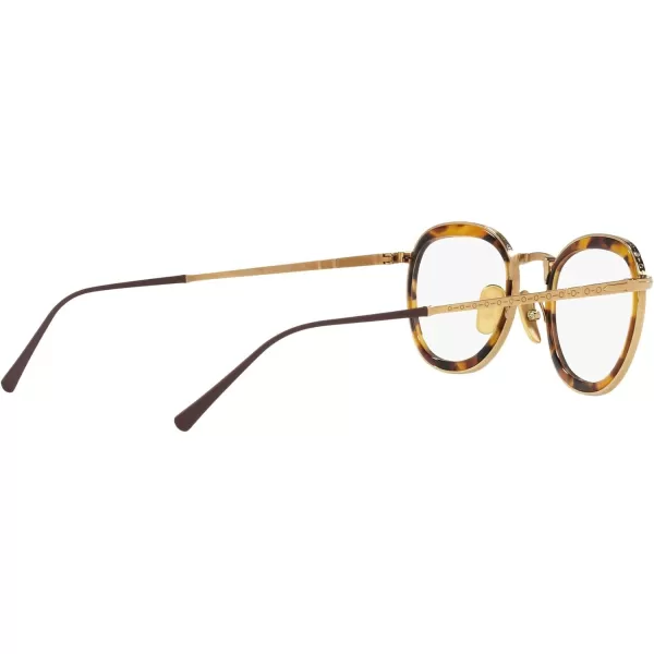 Persol Po5009vt Round Prescription Eyewear FramesGoldDemo Lens