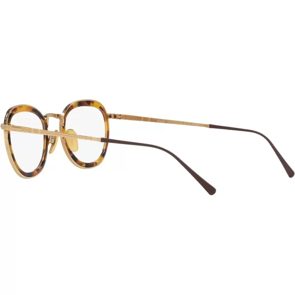 Persol Po5009vt Round Prescription Eyewear FramesGoldDemo Lens