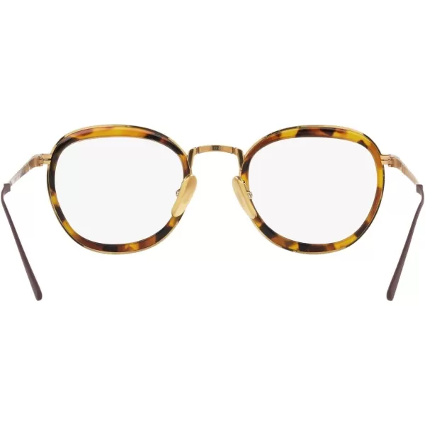 Persol Po5009vt Round Prescription Eyewear FramesGoldDemo Lens