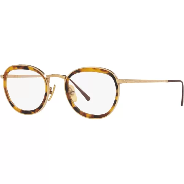 Persol Po5009vt Round Prescription Eyewear FramesGoldDemo Lens