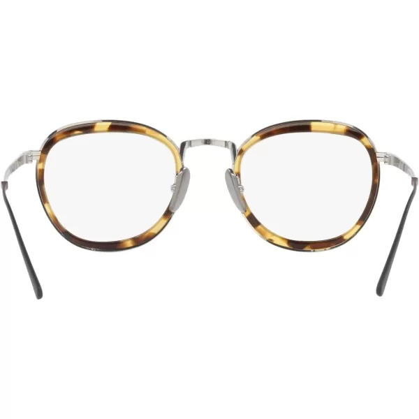 Persol Po5009vt Round Prescription Eyewear FramesSilverDemo Lens