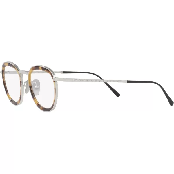 Persol Po5009vt Round Prescription Eyewear FramesSilverDemo Lens