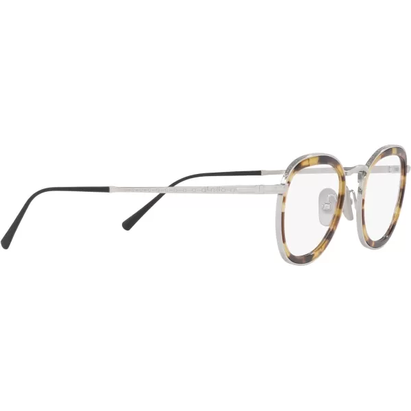 Persol Po5009vt Round Prescription Eyewear FramesSilverDemo Lens