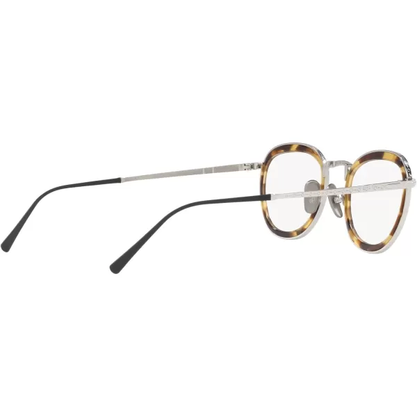 Persol Po5009vt Round Prescription Eyewear FramesSilverDemo Lens