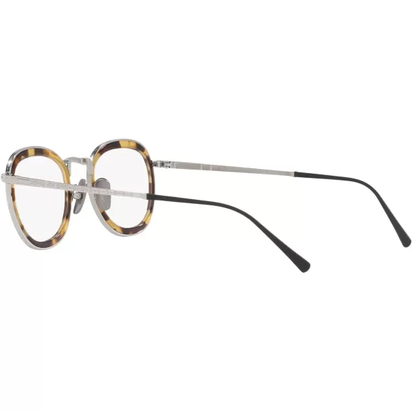 Persol Po5009vt Round Prescription Eyewear FramesSilverDemo Lens