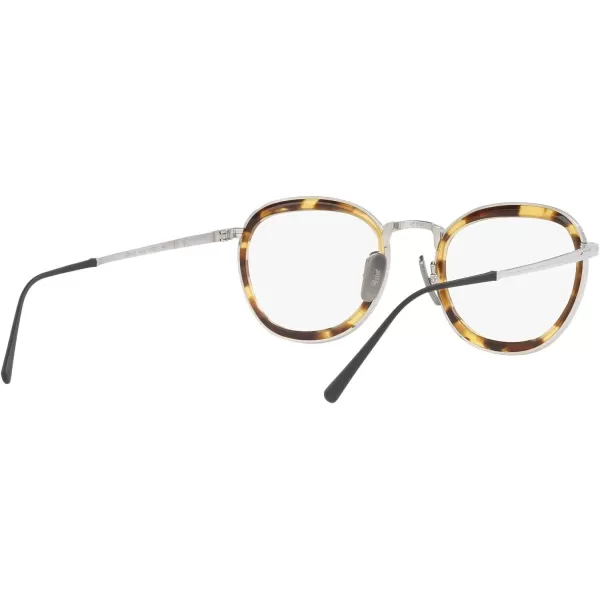 Persol Po5009vt Round Prescription Eyewear FramesSilverDemo Lens