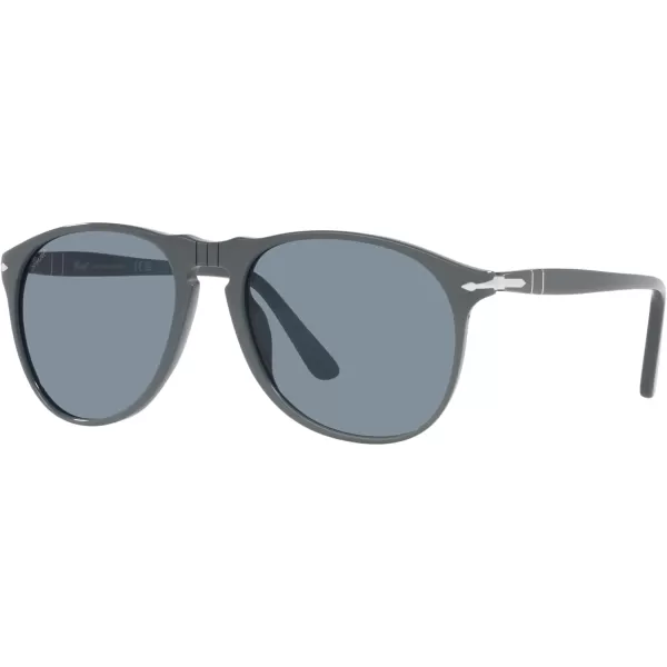 Persol Po9649s Aviator SunglassesGreyLight Blue