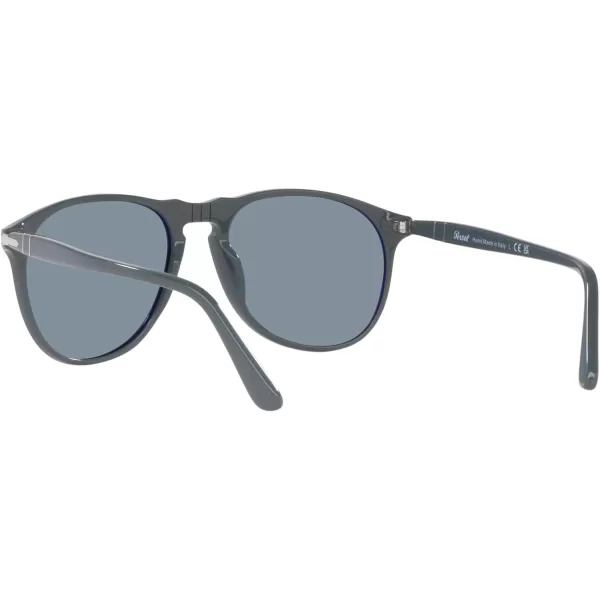 Persol Po9649s Aviator SunglassesGreyLight Blue