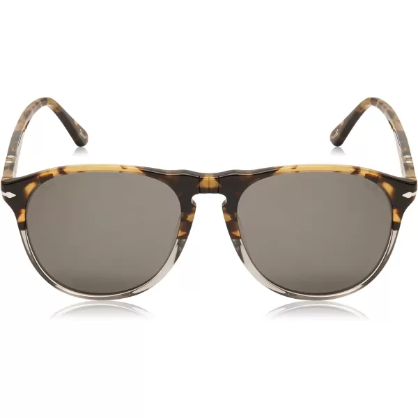 Persol Po9649s Aviator SunglassesHavana Brown BeigeSmokeDark Grey