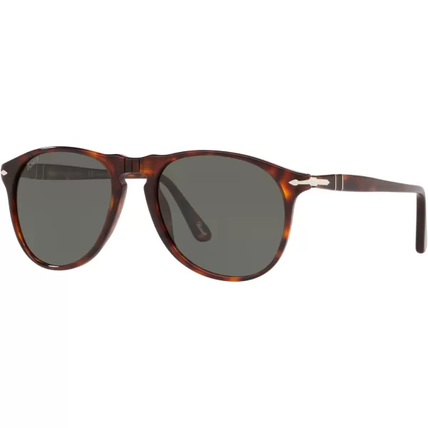 Persol Po9649s Aviator SunglassesHavanaGreen Polarized