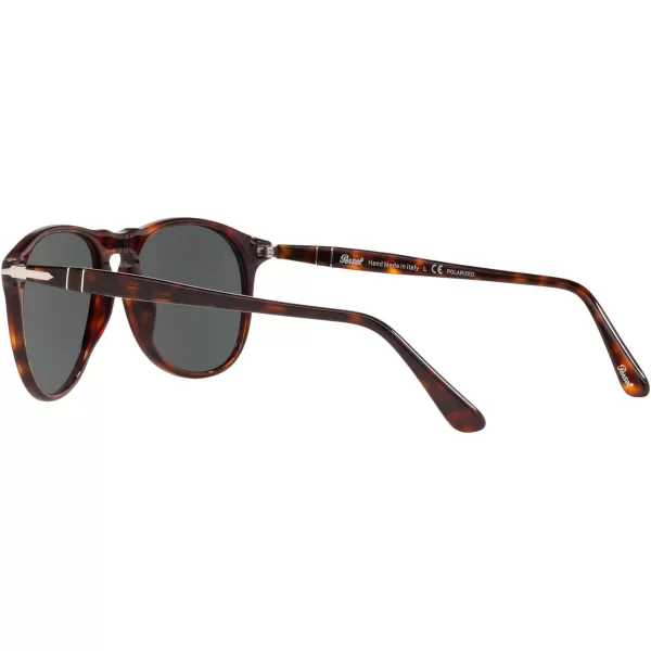 Persol Po9649s Aviator SunglassesHavanaGreen Polarized