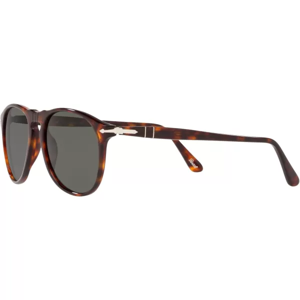 Persol Po9649s Aviator SunglassesHavanaGreen Polarized