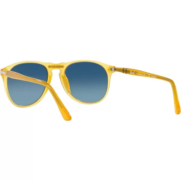 Persol Po9649s Aviator SunglassesMieleAzure Blue Gradient Polarized