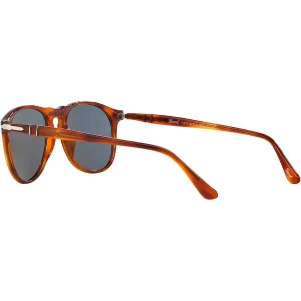 Persol Po9649s Aviator SunglassesTerra Di SienaLight Blue