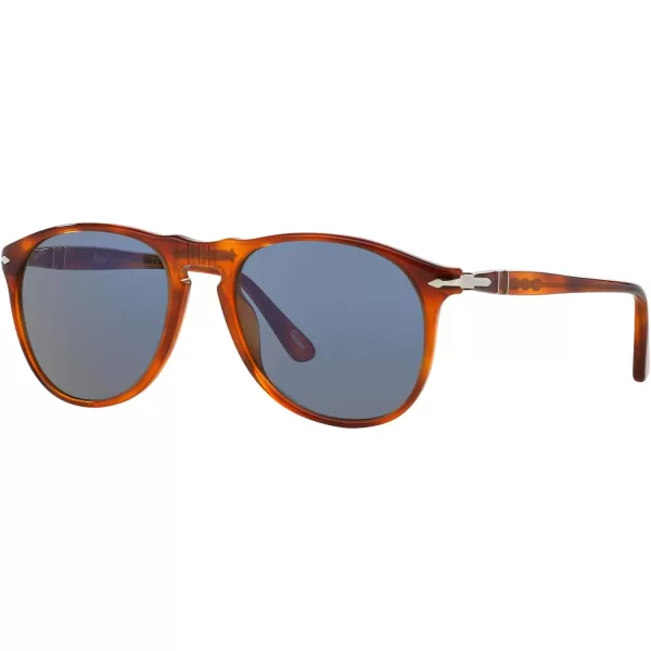 Persol Po9649s Aviator SunglassesTerra Di SienaLight Blue