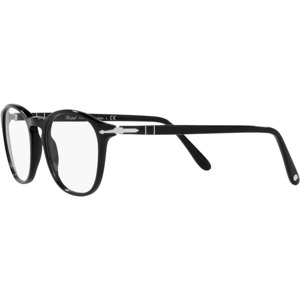 Persol Womens Po3007v Square Prescription Eyewear FramesBlackSilverDemo Lens