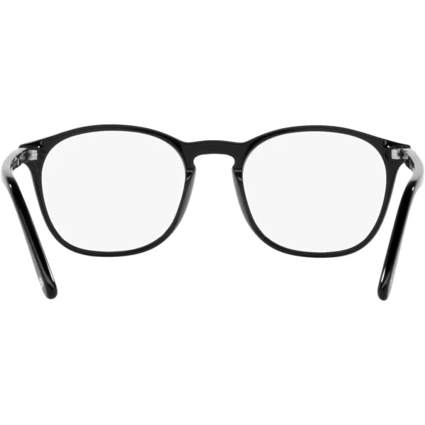 Persol Womens Po3007v Square Prescription Eyewear FramesBlackSilverDemo Lens