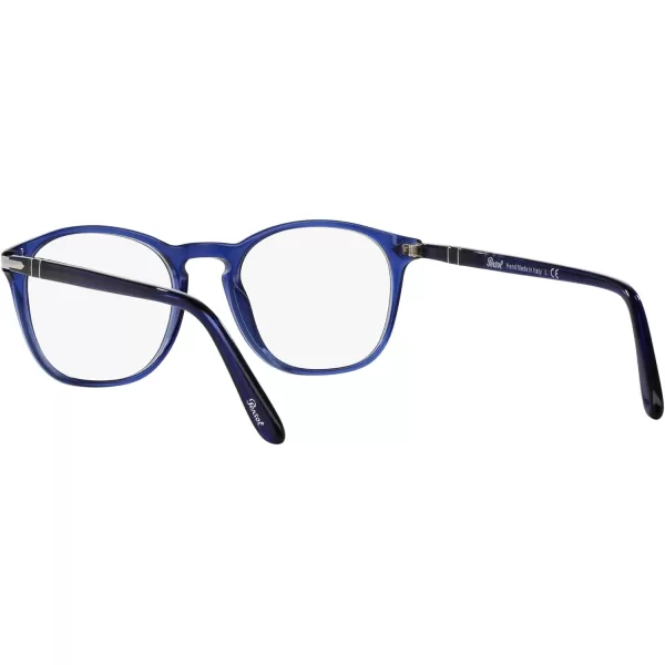 Persol Womens Po3007v Square Prescription Eyewear FramesCobaltoDemo Lens