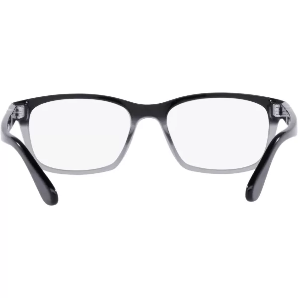 Persol Womens Po3012v Square Prescription Eyewear FramesBlack SmokeDemo Lens