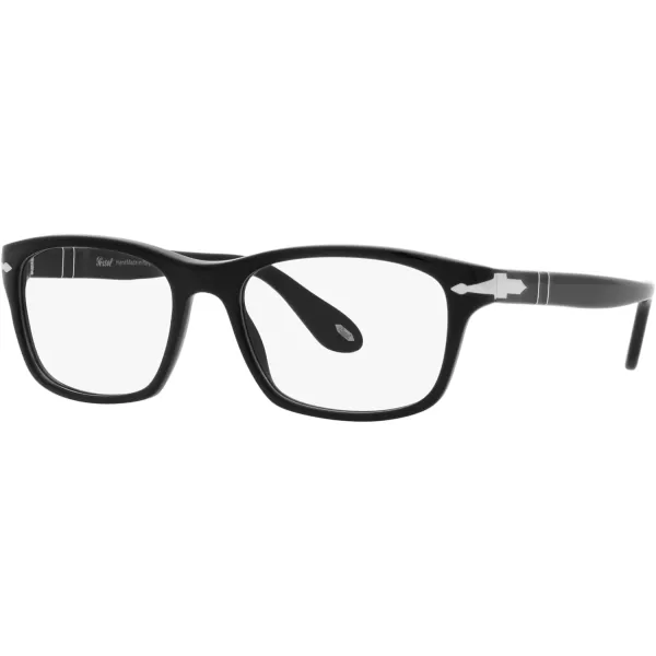 Persol Womens Po3012v Square Prescription Eyewear FramesBlackSilverDemo Lens