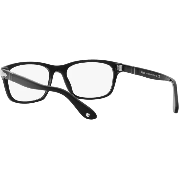 Persol Womens Po3012v Square Prescription Eyewear FramesBlackSilverDemo Lens