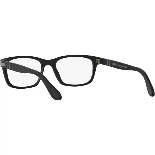 Persol Womens Po3012v Square Prescription Eyewear FramesMatte BlackDemo Lens