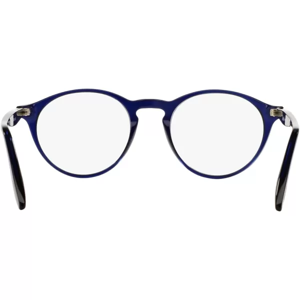 Persol Womens Po3092v Round Prescription Eyewear FramesCobaltoDemo Lens