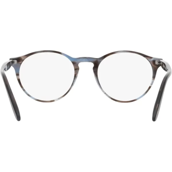 Persol Womens Po3092v Round Prescription Eyewear FramesStriped BlueDemo Lens