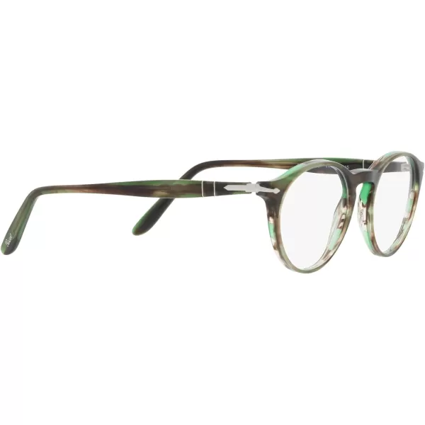 Persol Womens Po3092v Round Prescription Eyewear FramesStriped GreenDemo Lens