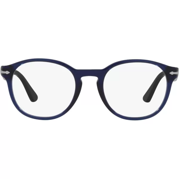 Persol Womens Po3284v Round Prescription Eyewear FramesBlueDemo Lens