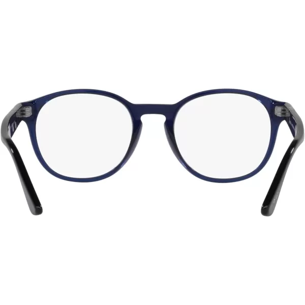 Persol Womens Po3284v Round Prescription Eyewear FramesBlueDemo Lens