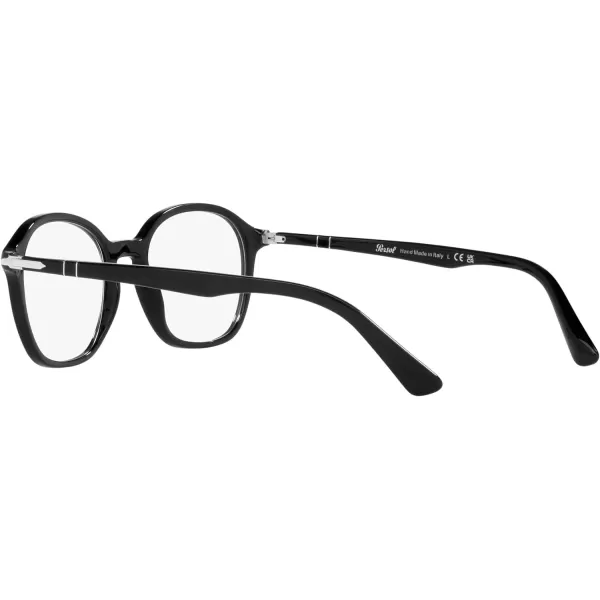 Persol Womens Po3296v Square Prescription Eyewear FramesBlackDemo Lens