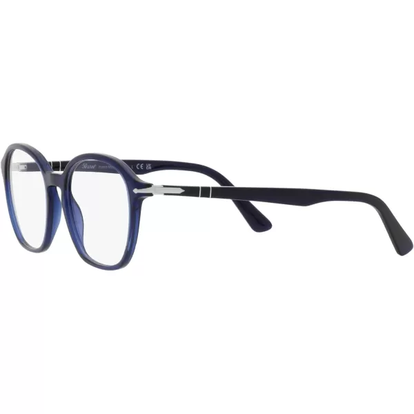 Persol Womens Po3296v Square Prescription Eyewear FramesBlueDemo Lens