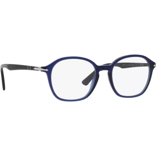 Persol Womens Po3296v Square Prescription Eyewear FramesBlueDemo Lens