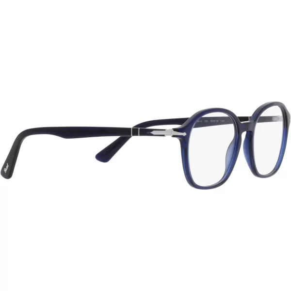 Persol Womens Po3296v Square Prescription Eyewear FramesBlueDemo Lens