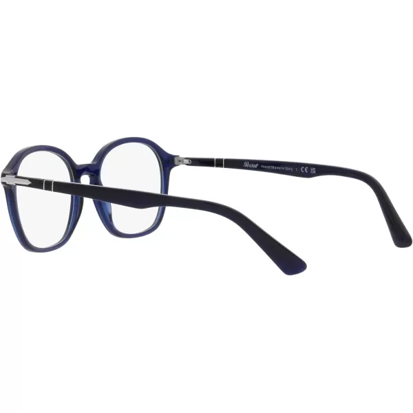 Persol Womens Po3296v Square Prescription Eyewear FramesBlueDemo Lens