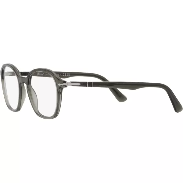 Persol Womens Po3296v Square Prescription Eyewear FramesOpal SmokeDemo Lens