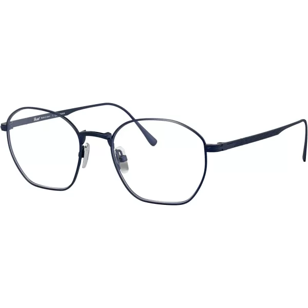 Persol Womens Po5004vt Round Prescription Eyewear FramesBrushed NavyDemo Lens